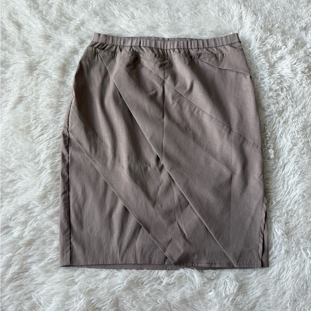 Simply Vera Vera Wang Taupe Pencil Skirt